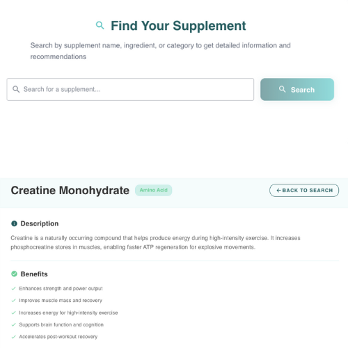 Supplement Database